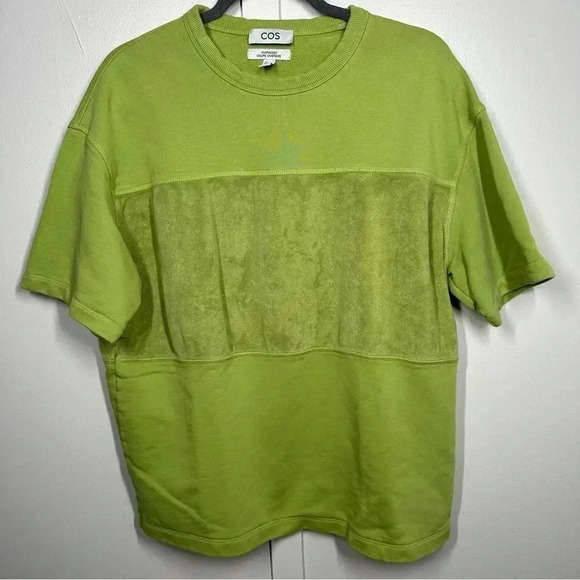 T-SHIRTS | MENS COS OVERSIZED-FIT SWEAT T-SHIRT GREEN - Picture 1 of 5
